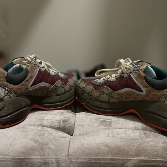 AUTHENTIC!!! Gucci multicolor sneakers Men sz 4.5. Runs a bit big - Picture 6 of 7